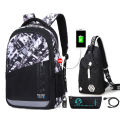 Luminous Kids School Backpack Boys Waterproof Durable School Bags for Boy High School Students Bookbag Mochilas Escolares Amour zii.