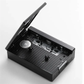 Black Retro Stereo Cassette Player Walkman Cassette Tape Music Audio Auto Reverse with Bluetooth.