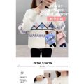 Women's Sweater 2024 Autumn and Winter Clothing New Korean Style Mink Fur Half Turtleneck Loose Thick Knitted Bottoming Shirt Pullover. 