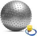 Big Size Chinese Gym Ball Yoga Fitness Ball With Pumper Pimpled / Guti / Dotted / Bubble  75cm   - Sports & Fitness. 