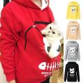 Pet Carrier Thicken Shirts Cats Lovers Hoodie Kangaroo Dog Pet Paw Pullovers Cuddle Pouch Sweatshirt Pocket Animal Ear Hooded Superman. 