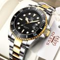 Olevs 5885 Fashion Stainless Steel Analoge Wrist Watch For Men.