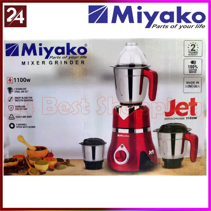 Miyako%203%20in%201%20Blender%20&%20Mixer%20Grinder%20JET%201.5%20HP%201100%20Watt%20Made%20in%20India%20-%20Image%203