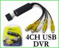 4 Channel USB Video Capture Card DVR For CCTV Camera Monitor DVD 4CH Usb Dvr Cards Board To VHS Video Recording PAL /NTSC.