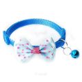 New Adjustable cat Collar High quality  Dot Prints Doggy Bow Tie for Pet Cat beautiful Neck Strap new model Soft For Small Collars Cat Belt ( Multicolour) Plz select Colour. 