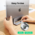 UGREEN Vertical Laptop Stand Holder Foldable Aluminum Notebook Stand Laptop Tablet Stand Support For Macbook Air Pro PC 17 inch. 