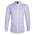 White Remi Cotton Long Sleeve Formal Shirt for Men. 