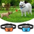 Collar WaterProof  Anti Bark Collar Rechargeable Stop Barking  Ultrasonic Training Barking Controller Pet Supplies Blue. 