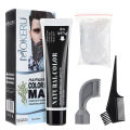 Black Beard Dye Cream With Comb Natural Black Beard Dye Shampoo Pure Plant-Based Instant Hair Dye Black Beard Shampoo For Men.