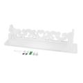 LALA 1pcs M White Wooden Carved Wall Shelf Display Hanging Rack Storage Rack Home Decor. 