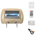 Universal 7Inches Car Headrest Monitor Screen Rear Seat Entertainment Multi-Media Player for AV USB SD MP4 MP5 FM Black.