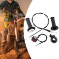 Throttle Accelerator Handle Grips Cable Set for 50cc 150cc 250cc Mini Bike Easy Installation Professional Accessory Durable. 