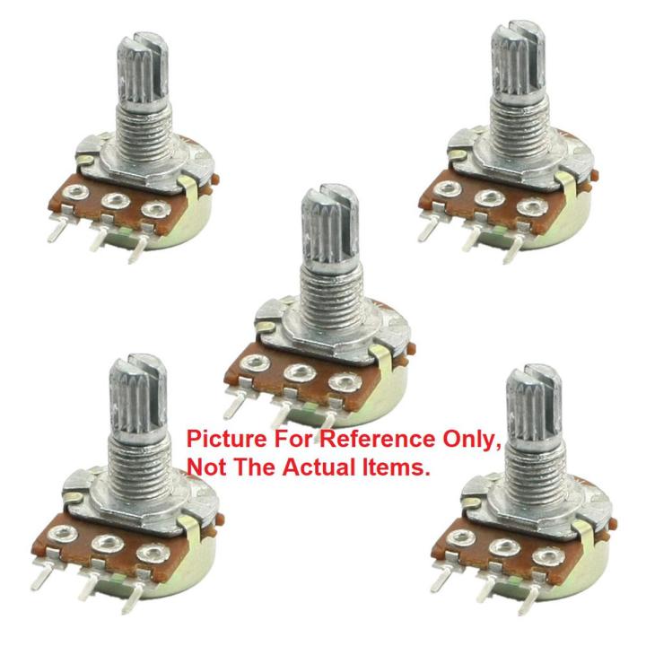 3Pcs- 3 Pin 50K Potentiometer Panel Mount 50K Ohm 1/2 Watt 3 Terminal Single Gang Linear Taper Rotary Potentiometer 50K Ohm Adjustable Variable Resistor Potentiometer Pot Electrical Circuitry & Parts