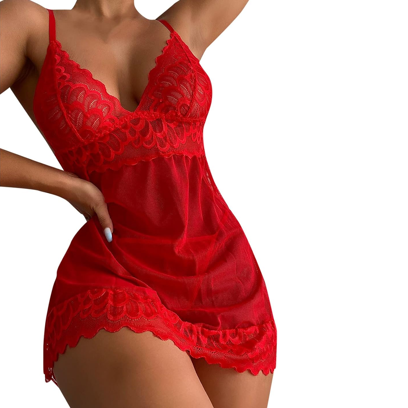 Women's Sleeping Nightgown red 69
