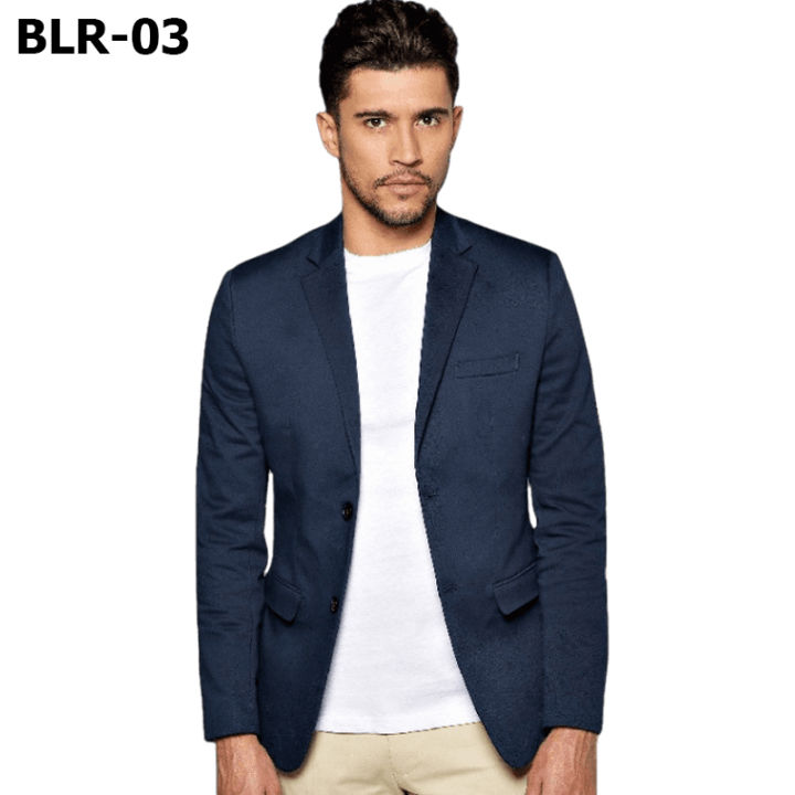 Mens cotton tweed fabrics formal fashion Blazer.