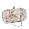Women's Clutch Bag Crystal Pearl Clutch Purse Luxury Handbag Embroidery Evening Bag Wedding Bag for Bridal Shoulder Bag ZD1529. 