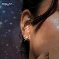 Mikana Make a Utamaro 14k Gold Plated Stud Earrings Accessories Jewelry For Women earings earri. 