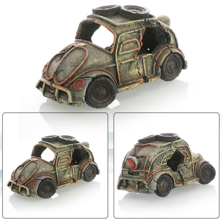 %E3%80%90Xiaofeng%E3%80%91Aquarium%20Landscape%20Realistic%20Appearance%20Hideout%20Decor%20Resin%20Broken%20Car%20Hiding%20Tank%20Accessories%20-%20Image%203