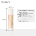 FOCALLURE Face Liquid Foundation Base Cream Full Coverage Concealer Oil-control Easy to Wear Soft Face Primer Makeup Cosmetics FeeoiF. 