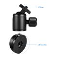 Mini Metal Tripod Head Adapter Ball Head Aluminum Alloy. 