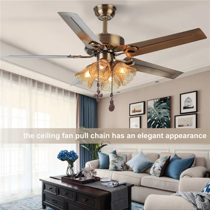 4Pcs%20Ceiling%20Fan%20Pull%20Chain%20Set,Bulb%20and%20Fan%20Pattern(Red%20Bronze)%20-%20Image%204