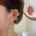 Butterfly Ear Clip No Piercing Earring For Women Shining Ear Cuff Clip Non-Piercing Jewelry.