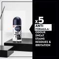 Nivea Men 5in1 Black & White Invisible Original Fresh 48H Anti-Perspirant Deodorant Roll-on - 50 ml. 