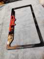 TRD Glossy Black Car License Number Plate Frame 2 PIS (Made in China ). 