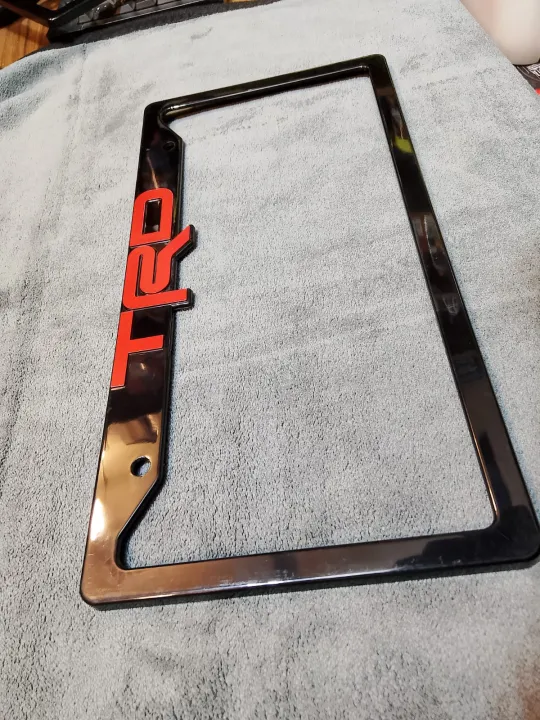 TRD%20Glossy%20Black%20Car%20License%20Number%20Plate%20Frame%202%20PIS%20(Made%20in%20China%20)%20-%20Image%205