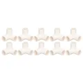 PVC Corner Connector, 3 Way Pipe Fittings High Gloss Finish 10PCS 25mmInnerDiameter for Indoor and Outdoor Use. 