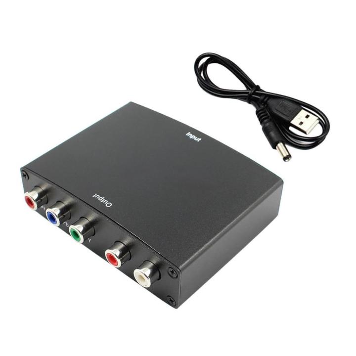 HDMI-compatible To 5RCA RGB Component YPbPr Video +R/L Audio Adapter ...