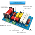 2 Piece PA-2A 2 Ways Speaker Crossover Treble + 450W Pure Bass Subwoofer Frequency Divider Filters DIY Blue PCB+Electronic Components For Home.