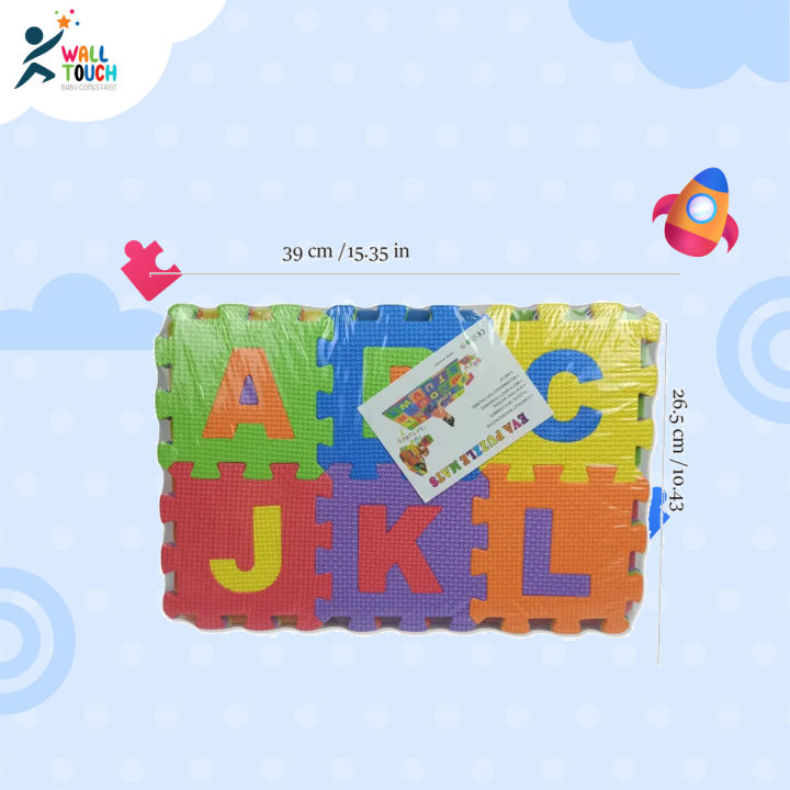 Alphabet & Numbers Foam Puzzle MAT For Kids A to Z Letters & 0 to 9 Numbers
