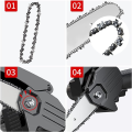 4Pcs Mini Chainsaw Chain 4 Inch Guide Saw Chain 1/4 LP Pitch, 28 Sections for Electric Protable Handheld Chain Saw Easy Install Easy to Use. 