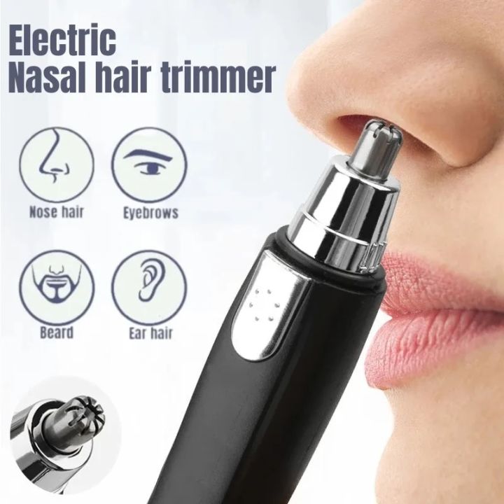 【NEW】 Electric Nose Hair Trimmer Implement Shaver Clipper Men Women Ear Neck Eyebrow Trimmer Shaver Man Clean Trimer Razor