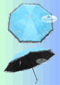 Fashionable Anti-uv Folding Print Border Lace Umbrellas ..