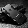 For Huawei Nova 3i Back Cover Shockproof Hybrid Armor Stand Holder Design Hard Plastic Soft TPU Silicone Bumper Phone Case.