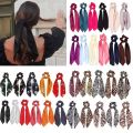 【NEW】 Fashion Korean Solid Color Scrunchies Long Hair Rope Hair Ties For Women Ponytail Scarf Sweet Elastic Hair Band Hair Accessories.