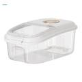 7.5kg Rice Storage Container Storage Bin Cereal Dispenser Rice Bucket Grain Sealed Jar for Kitchen. 