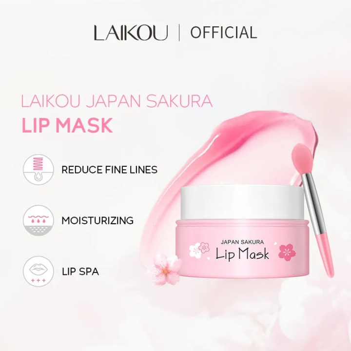 %E3%80%BD%EF%B8%8F%20LAIKOU%20Japan%20Sakura%20Lip%20Mask%20Diminishing%20Lip%20Lines%20Cherry%20blossoms%20Remove%20Wrinkle%20Cream%20Repairing%20Smoothing%20Lip%20Balm%208g%20-%20Image%205