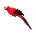 1pc Simulation Plush Parrot Decor Garden Decoration Hanging Parrot Stuffed Toys Birds White/yellow/red C7v2. 
