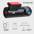 BEPOCAM ZD03 Car DVR WiFi UHD Dash Cam 4K for Car Surveillance Cameras Video Recorders 2160P Dashcam 24H Parking Monitor. 