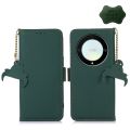 For Honor X9a 4G Leather Magnetic RFID Leather Phone Case.