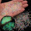 2 3 4mm Glass Luminous Beads Glow in the night Seed Beads Round Spacer Beads For DIY Handmade Jewelry Making Accessories.