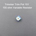 5Pcs- Trimmer Trim Pot RM065 101 100 ohm Variable Resistor Potentiometer Single Turn 6mm V/R Breadboard Friendly For Electronics Project.