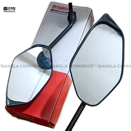 motorcycle accessories looking glass Motorcycle rear view Black Colour Looking Glass Set of 1 Pcs Right or Left Side for Yamaha FZs V1, V2, V3 & MT15 - 01 Pcs Bike