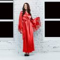 Lingerie Women Long Lingerie Robe Silk Kimono Robe..