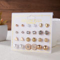 Earrings Set for Women - 12 Pairs Stud Earrings Set Pearl Earring Stud Earring for Women - Earring Set for Girls. 