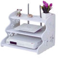 Wall Mounted WiFi Router Shelf – Decorative Storage Rack for Set-Top Box, TV Box & Modem. 