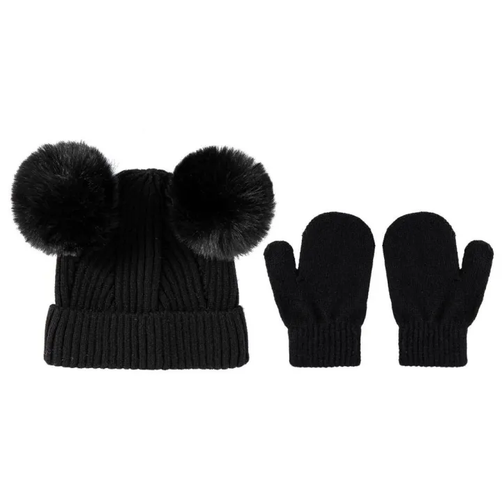 Simple%20Hat%20Mittens%20High%20Elasticity%20Solid%20Color%20Baby%20Girls%20Boys%20Kids%20Beanie%20Cap%20Gloves%20Kit%20Soft%20Hat%20Glove%20Set%20for%20Outdoor%20-%20Image%202